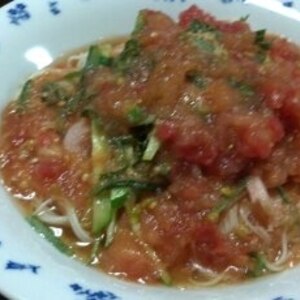 冷製トマト素麺